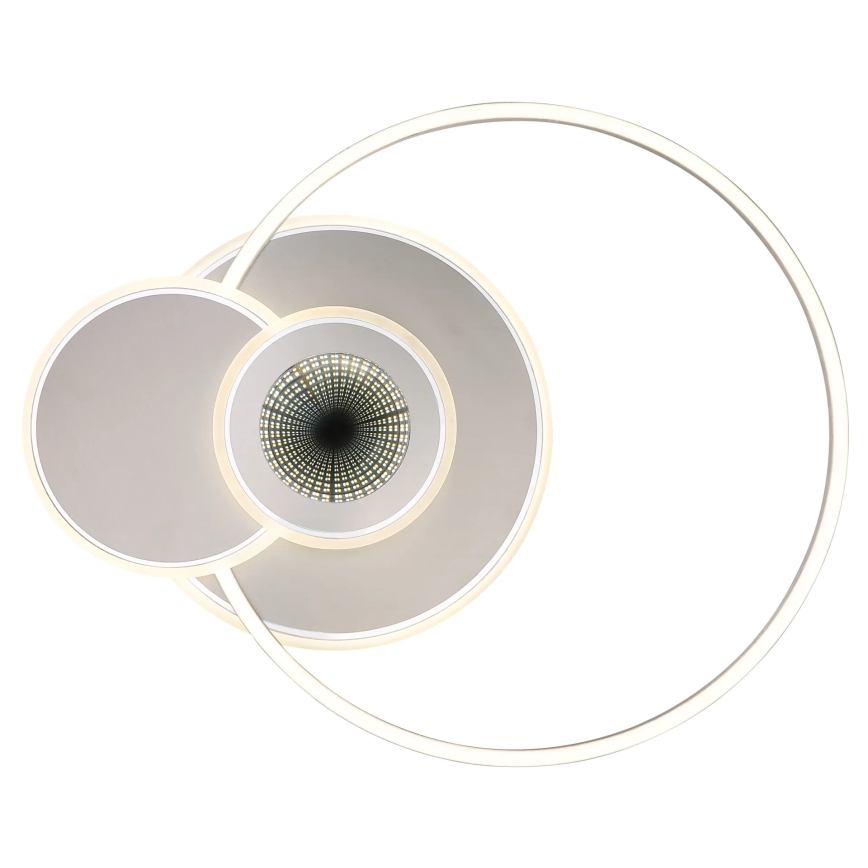 Globo - Ρυθμιζόμενο φωτιστικό οροφής LED LED/24W/230V 2700-6500K ασημί + τηλεχειριστήριο