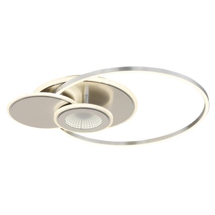Globo - Ρυθμιζόμενο φωτιστικό οροφής LED LED/24W/230V 2700-6500K ασημί + τηλεχειριστήριο