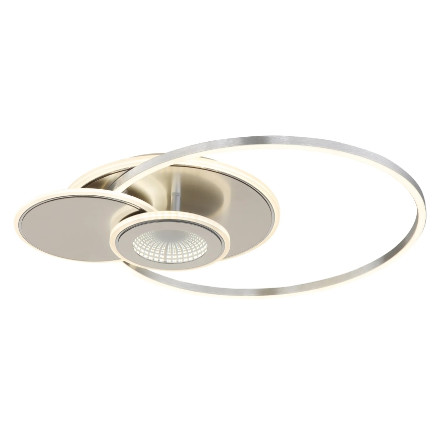 Globo - Ρυθμιζόμενο φωτιστικό οροφής LED LED/24W/230V 2700-6500K ασημί + τηλεχειριστήριο