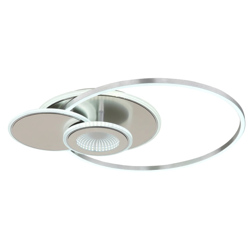 Globo - Ρυθμιζόμενο φωτιστικό οροφής LED LED/24W/230V 2700-6500K ασημί + τηλεχειριστήριο