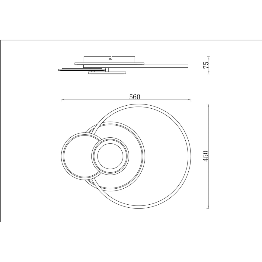 Globo - Ρυθμιζόμενο φωτιστικό οροφής LED LED/24W/230V 2700-6500K ασημί + τηλεχειριστήριο