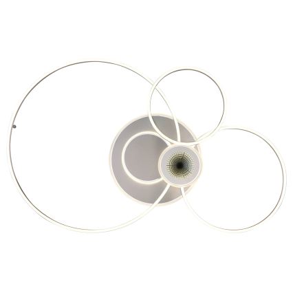 Globo - LED Ρυθμιζόμενο φωτιστικό οροφής LED/36W/230V 2700-6000K ασημί + τηλεχειριστήριο