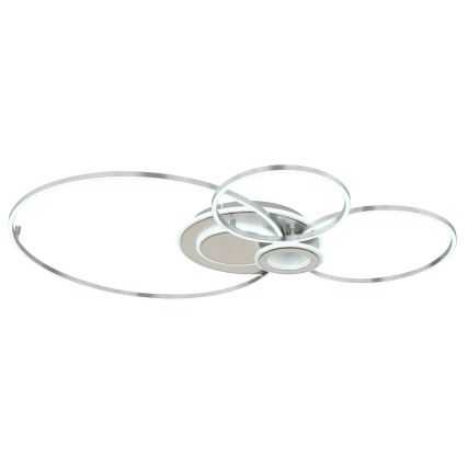 Globo - LED Ρυθμιζόμενο φωτιστικό οροφής LED/36W/230V 2700-6000K ασημί + τηλεχειριστήριο