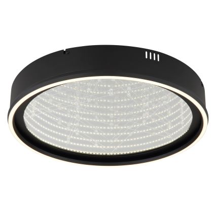 Globo - Ρυθμιζόμενο φωτιστικό οροφής LED/40W/230V 2700-6500K διάμ. 51,5 cm μαύρο + τηλεχειριστήριο