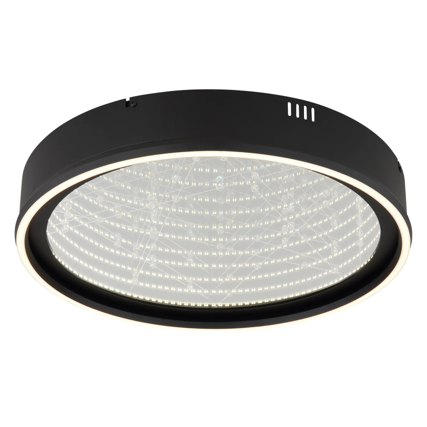 Globo - Ρυθμιζόμενο φωτιστικό οροφής LED/40W/230V 2700-6500K διάμ. 51,5 cm μαύρο + τηλεχειριστήριο