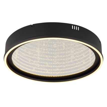 Globo - Ρυθμιζόμενο φωτιστικό οροφής LED/40W/230V 2700-6500K διάμ. 51,5 cm μαύρο + τηλεχειριστήριο