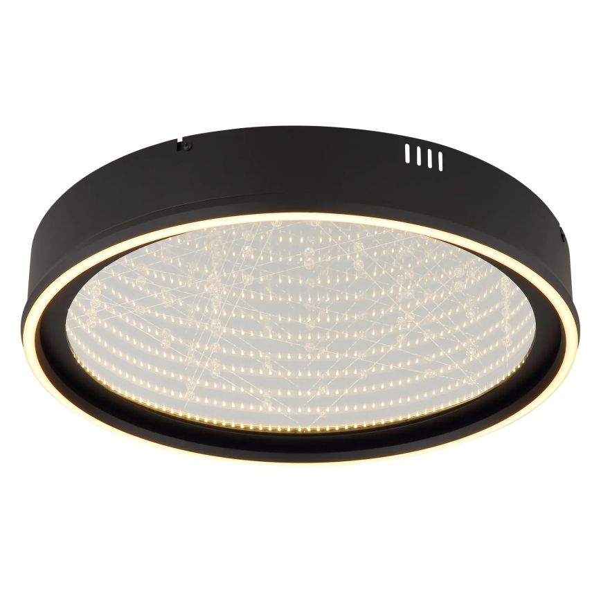 Globo - Ρυθμιζόμενο φωτιστικό οροφής LED/40W/230V 2700-6500K διάμ. 51,5 cm μαύρο + τηλεχειριστήριο