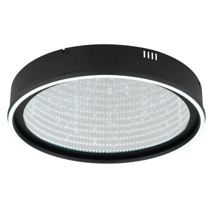Globo - Ρυθμιζόμενο φωτιστικό οροφής LED/40W/230V 2700-6500K διάμ. 51,5 cm μαύρο + τηλεχειριστήριο