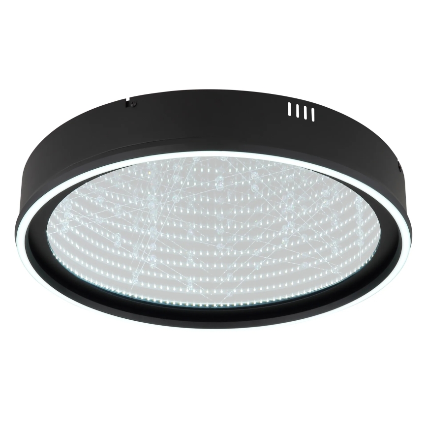 Globo - Ρυθμιζόμενο φωτιστικό οροφής LED/40W/230V 2700-6500K διάμ. 51,5 cm μαύρο + τηλεχειριστήριο