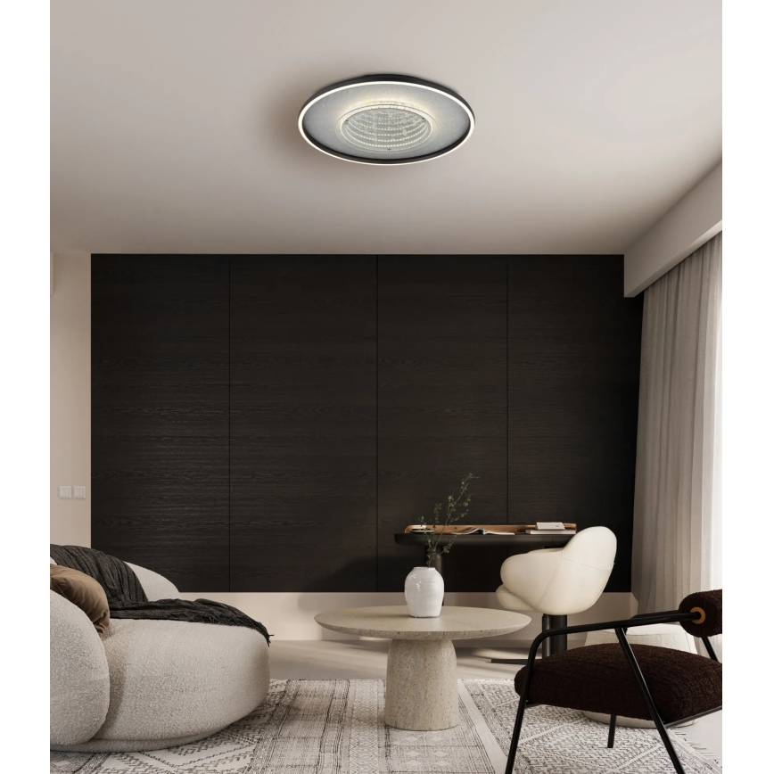 Globo - Φωτιστικό οροφής LED/40W/230V 3000/4000/6000K διάμ. 51,5 εκ. μαύρο