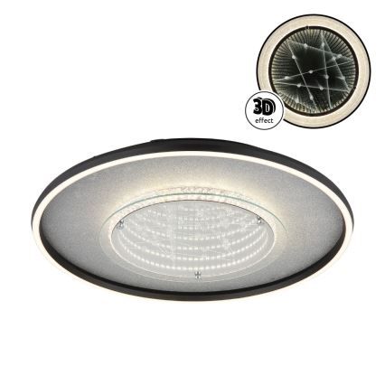 Globo - Φωτιστικό οροφής LED/40W/230V 3000/4000/6000K διάμ. 51,5 εκ. μαύρο