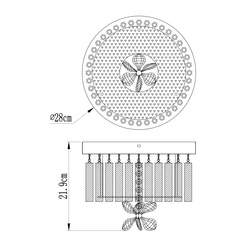 Globo - Φωτιστικό οροφής LED LED/12W/230V