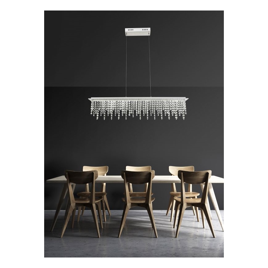 Globo - Κρεμαστό κρυστάλλινο φωτιστικό LED ντιμαριζόμενο LED/24W/230V 3000-6000K + τηλεχειριστήριο