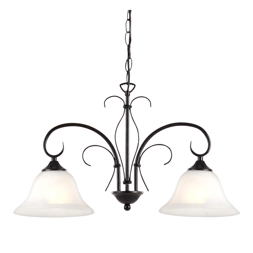 Globo - Πολύφωτο σε αλυσίδα 2xE27/60W/230V