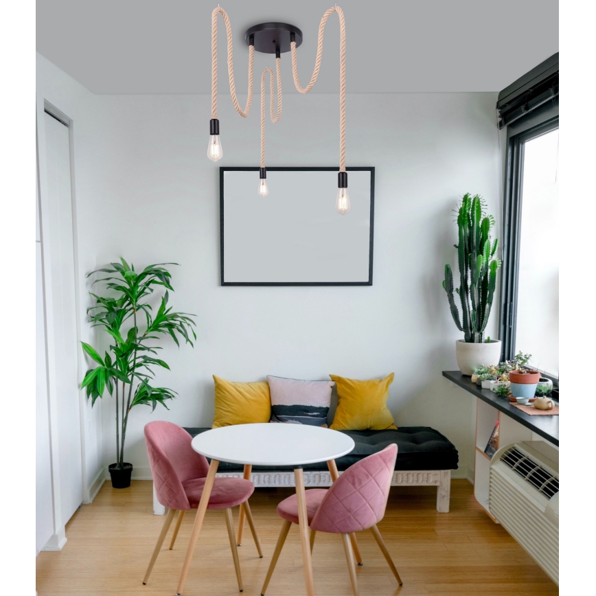 Globo - Κρεμαστό φωτιστικό οροφής 3xE27/60W/230V spider