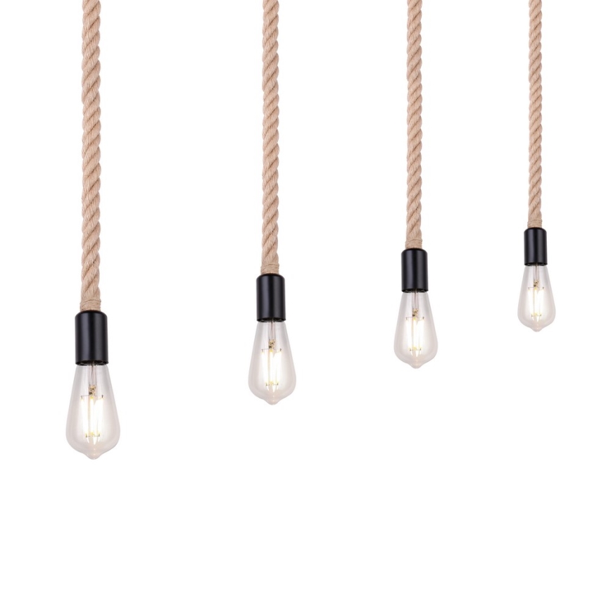 Globo - Πολύφωτο σε σχοινί 4xE27/60W/230V