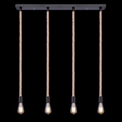 Globo - Πολύφωτο σε σχοινί 4xE27/60W/230V