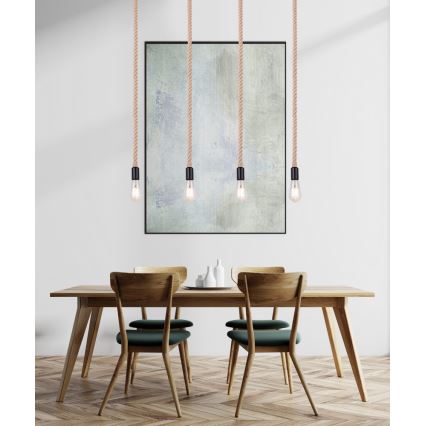 Globo - Πολύφωτο σε σχοινί 4xE27/60W/230V