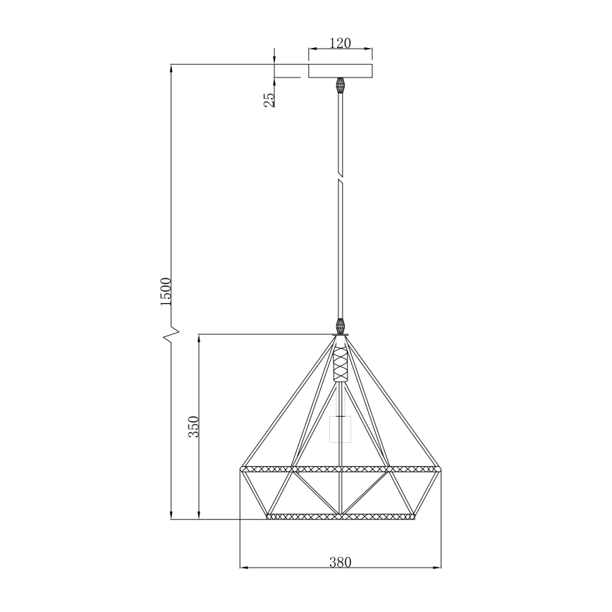 Globo - Πολύφωτο σε σχοινί 1xE27/60W/230V