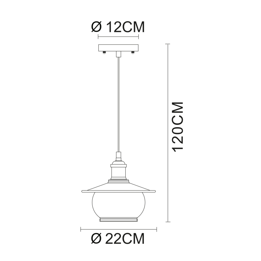 Globo - Κρεμαστό φως 1xE27/60W/230V