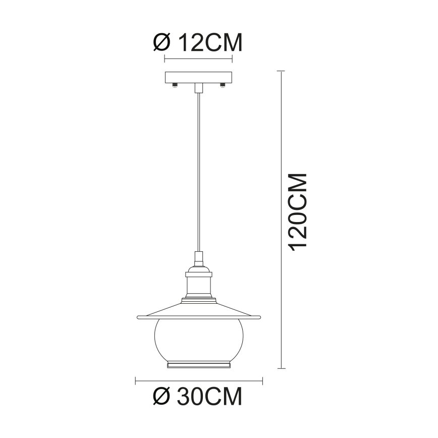 Globo - Κρεμαστό φως 1xE27/60W/230V