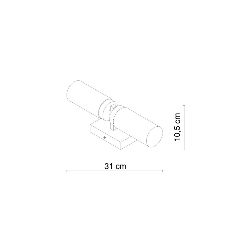 Globo - Επιτοίχιο φωτιστικό μπάνιου 2xE14/40W/230V IP44