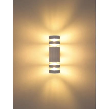 Globo - Επιτοίχιο φωτιστικό 2xE27/10W/230V λευκό