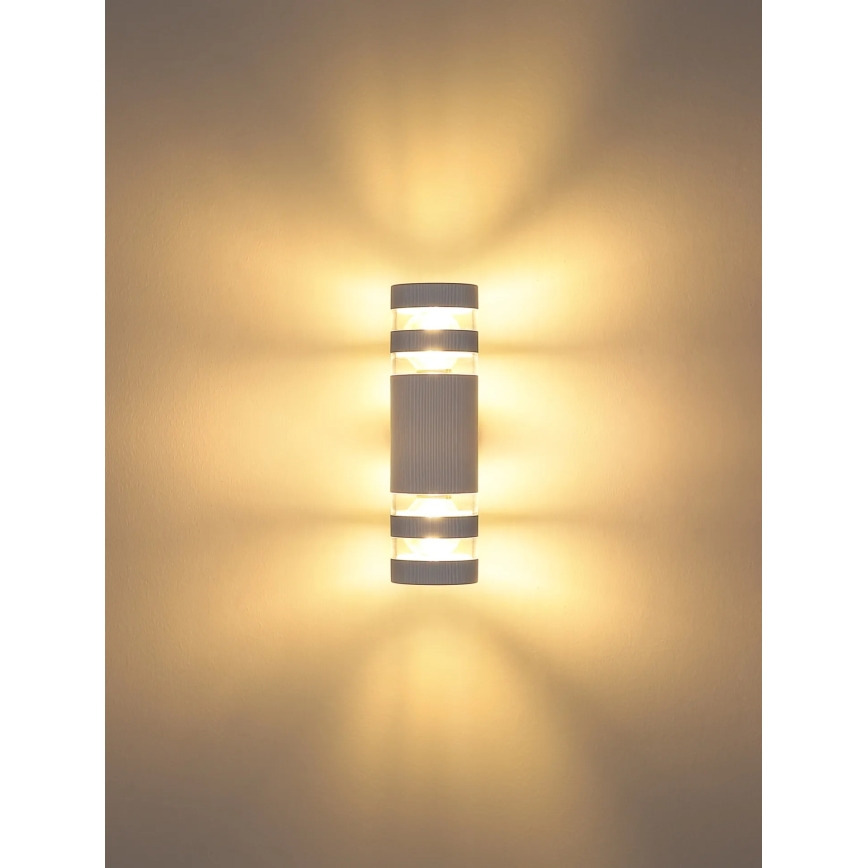 Globo - Επιτοίχιο φωτιστικό 2xE27/10W/230V λευκό