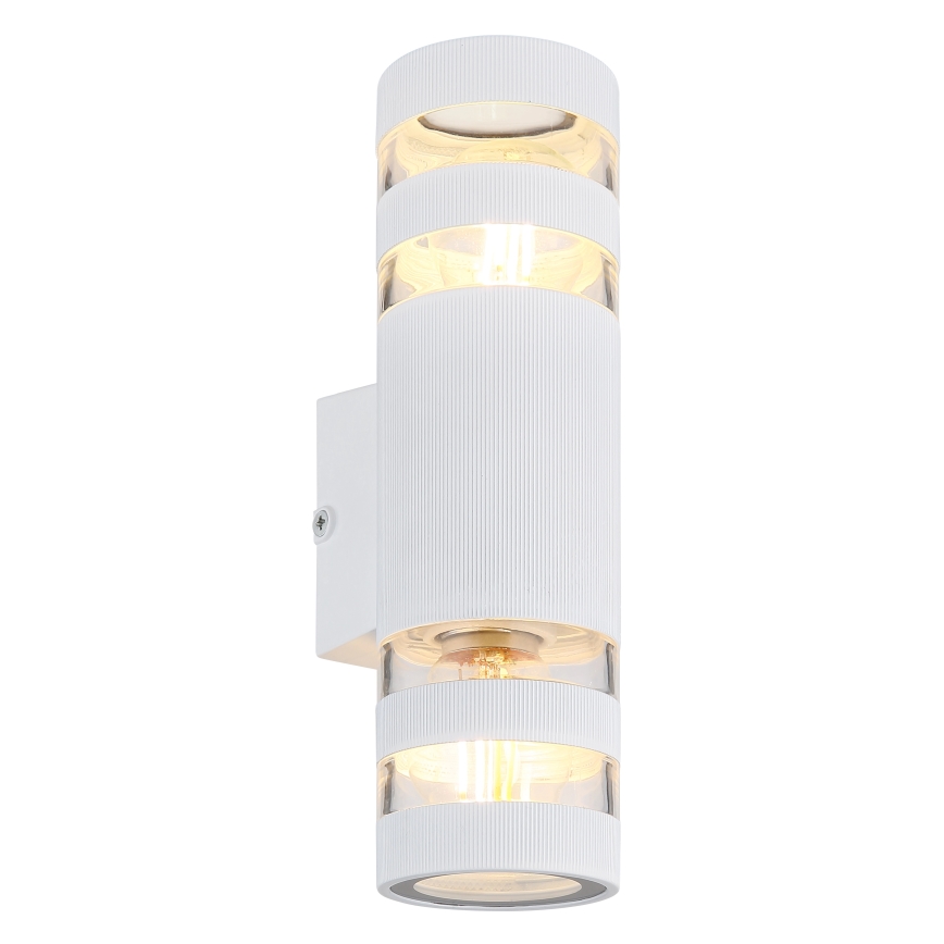 Globo - Επιτοίχιο φωτιστικό 2xE27/10W/230V λευκό