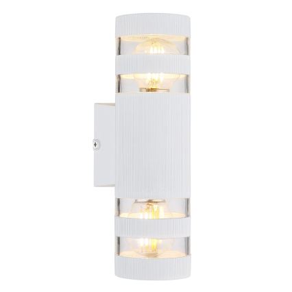 Globo - Επιτοίχιο φωτιστικό 2xE27/10W/230V λευκό