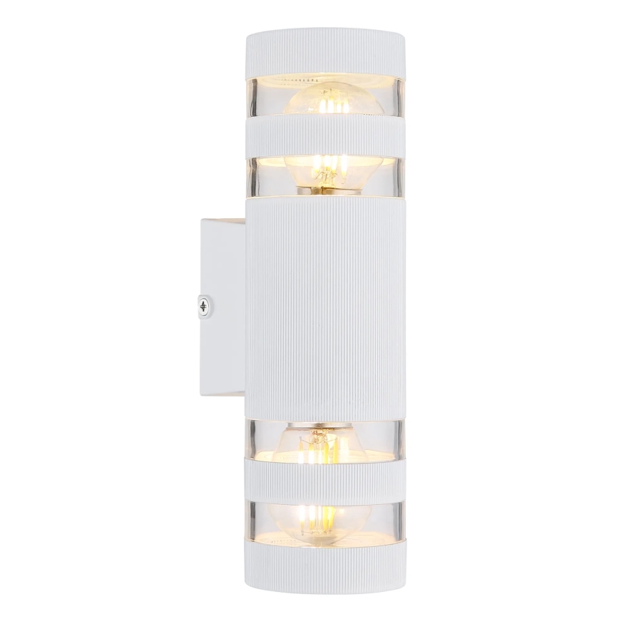 Globo - Επιτοίχιο φωτιστικό 2xE27/10W/230V λευκό