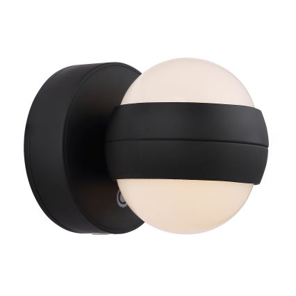 Globo - LED επαναφορτιζόμενο ρυθμιζόμενο φωτιστικό τοίχου με αφής LED/1,4W/5V 1800 mAh μαύρο