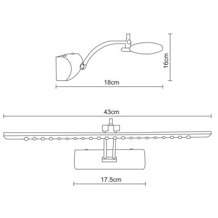 Globo - Φωτιστικό πίνακα LED LED/3W/230V