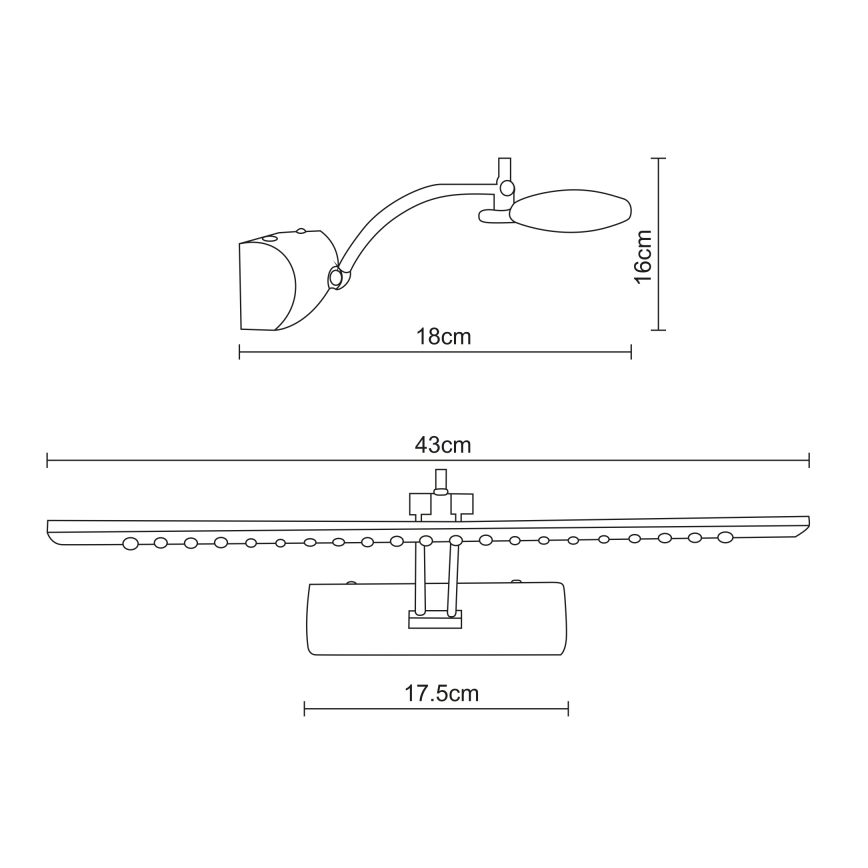Globo - Φωτιστικό πίνακα LED LED/3W/230V