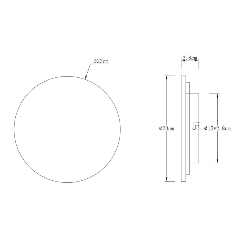 Globo - Φωτιστικό τοίχου LED 12W/230V 3000K