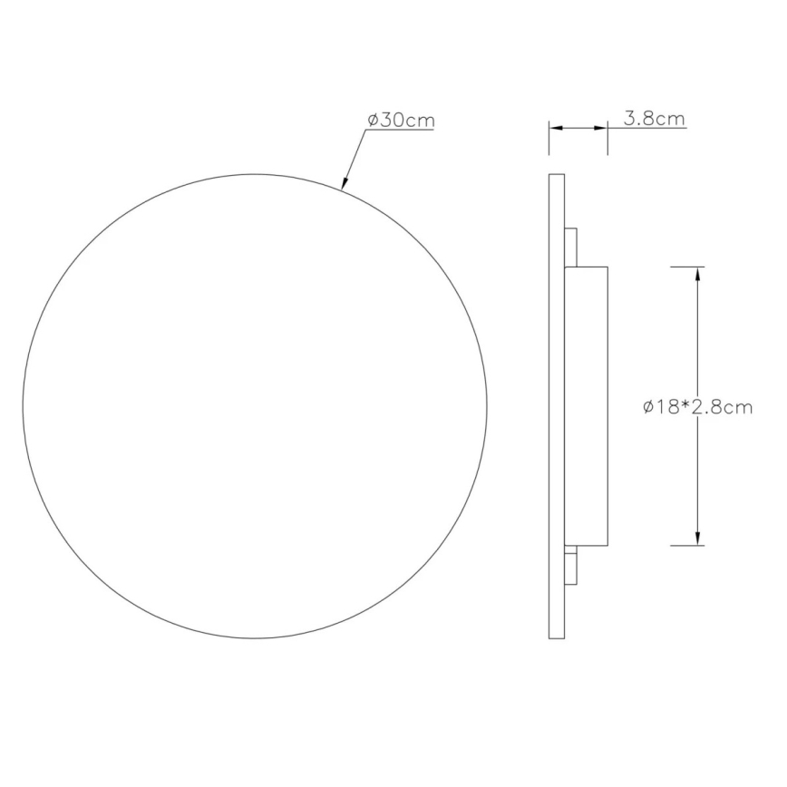 Globo - LED Επιτοίχιο φωτιστικό LED/14W/230V 3000K
