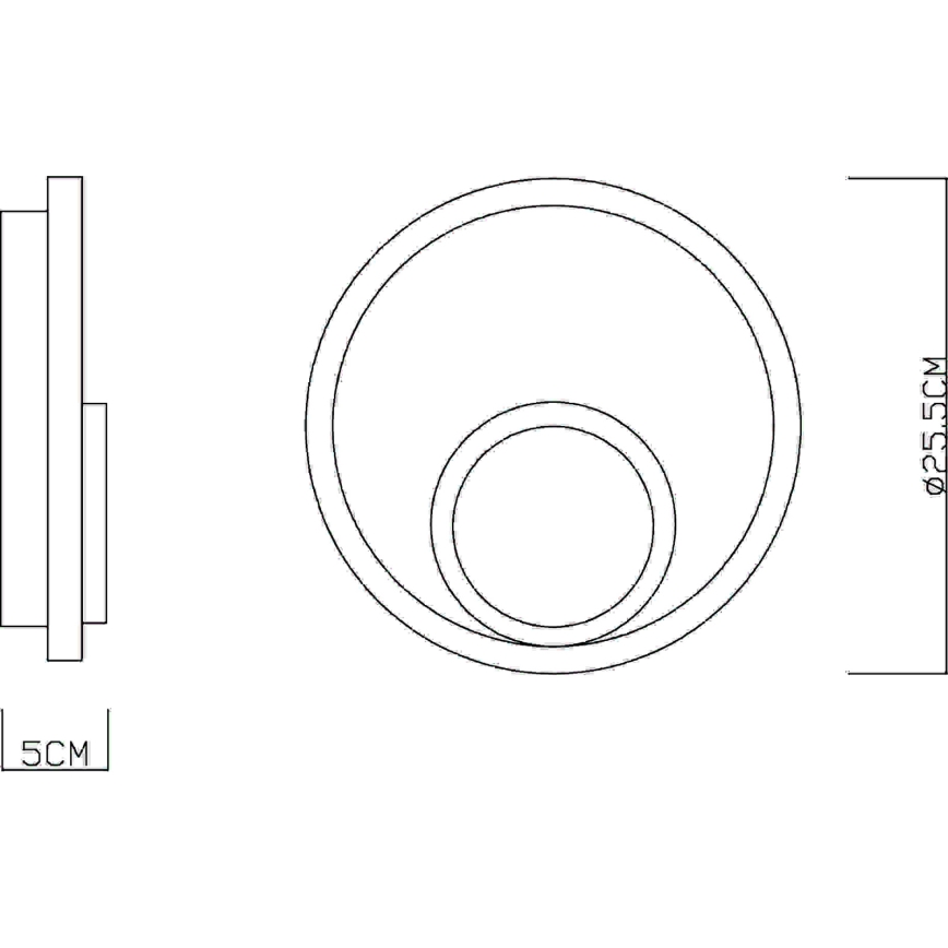 Globo - Επιτοίχιο φωτιστικό LED/16W/230V 3000K