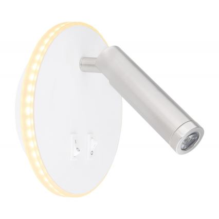 Globo - LED σποτ τοίχου LED/6W + LED/1W/230V