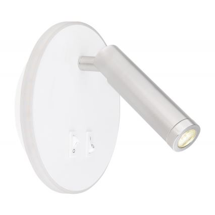 Globo - LED σποτ τοίχου LED/6W + LED/1W/230V