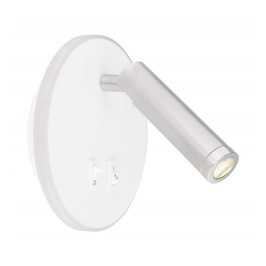 Globo - LED σποτ τοίχου LED/6W + LED/1W/230V