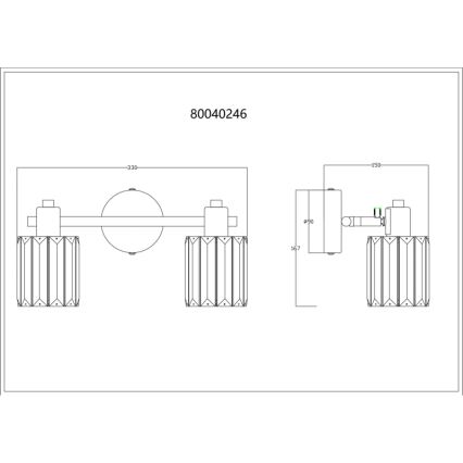 Globo - Φωτιστικό σποτ 2xE14/40W/230V