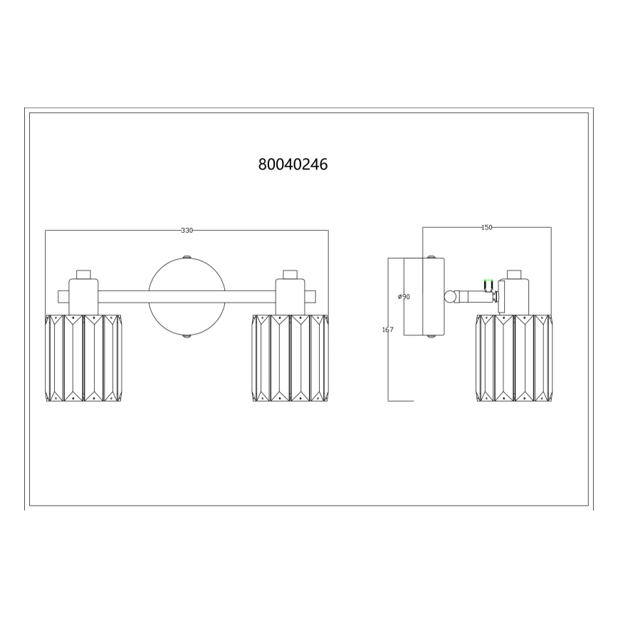 Globo - Φωτιστικό σποτ 2xE14/40W/230V