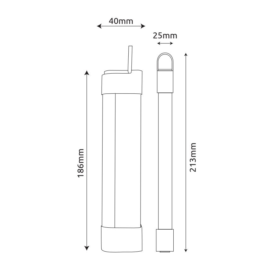 Globo - Επαναφορτιζόμενο φωτιστικό LED κάτω από ντουλάπι 3 σε 1 LED/2W/5V 3000/4000/7000K 800 mAh