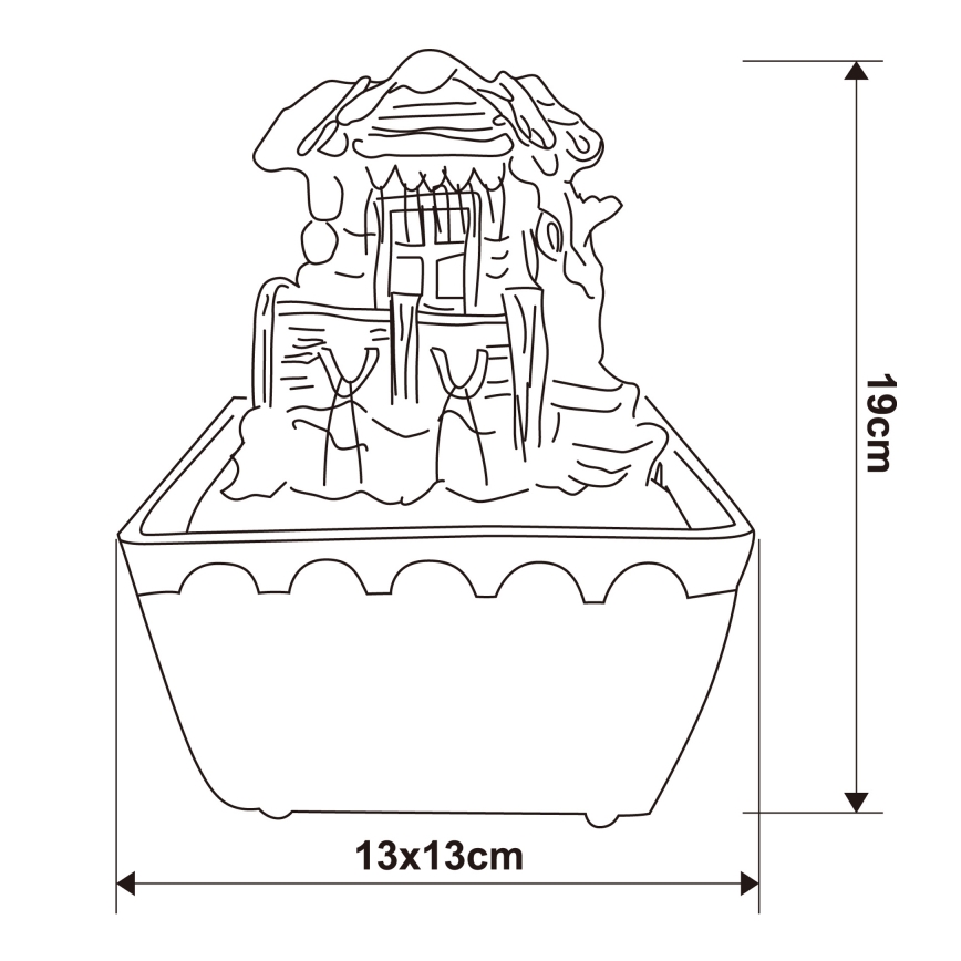Globo - LED RGB Διακοσμητικός fountain LED/0,13W/230V
