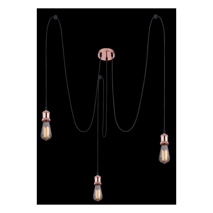 Globo A32-3 - Κρεμαστό φωτιστικό οροφής OLIVER 3xE27/40W/230V spider