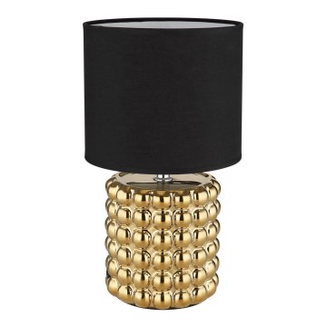 Globo - Eπιτραπέζια λάμπα 1xE14/40W/230V μαύρο/χρυσαφί
