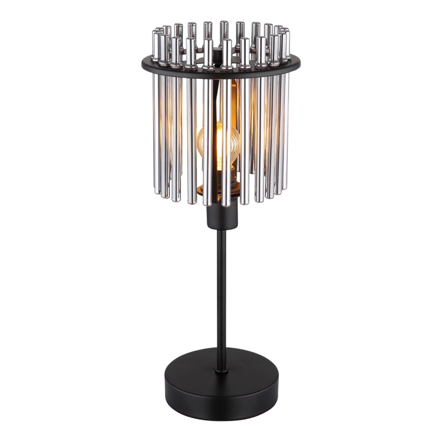 Globo - Eπιτραπέζιο φωτιστικό 1xE14/40W/230V διάμετρος 15 cm μαύρο