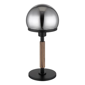 Globo - Eπιτραπέζιο φωτιστικό 1xE27/40W/230V μαύρο/καφέ