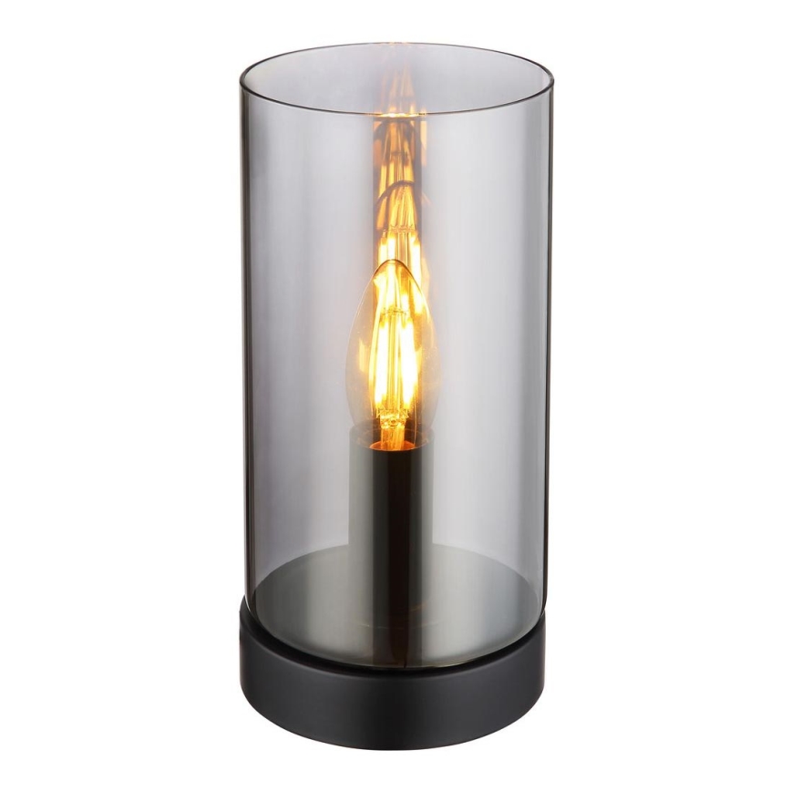 Globo - Eπιτραπέζιο φωτιστικό 1xE14/25W/230V διάμετρος 11 cm μαύρο