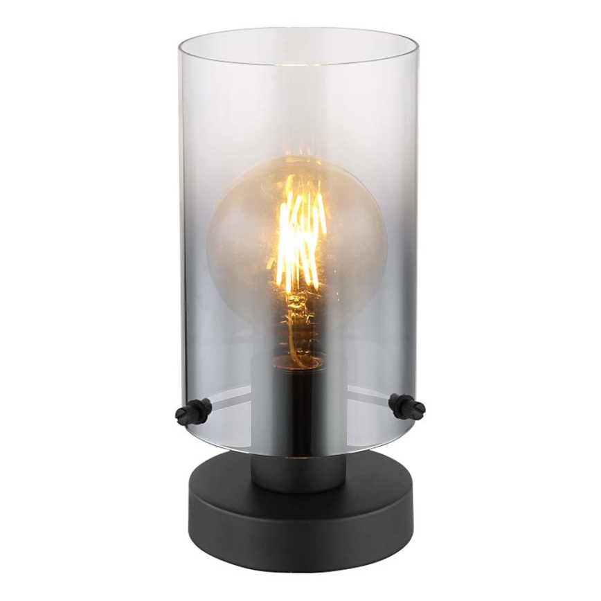 Globo - Eπιτραπέζιο φωτιστικό 1xE27/40W/230V διάμετρος 12,5 cm μαύρο